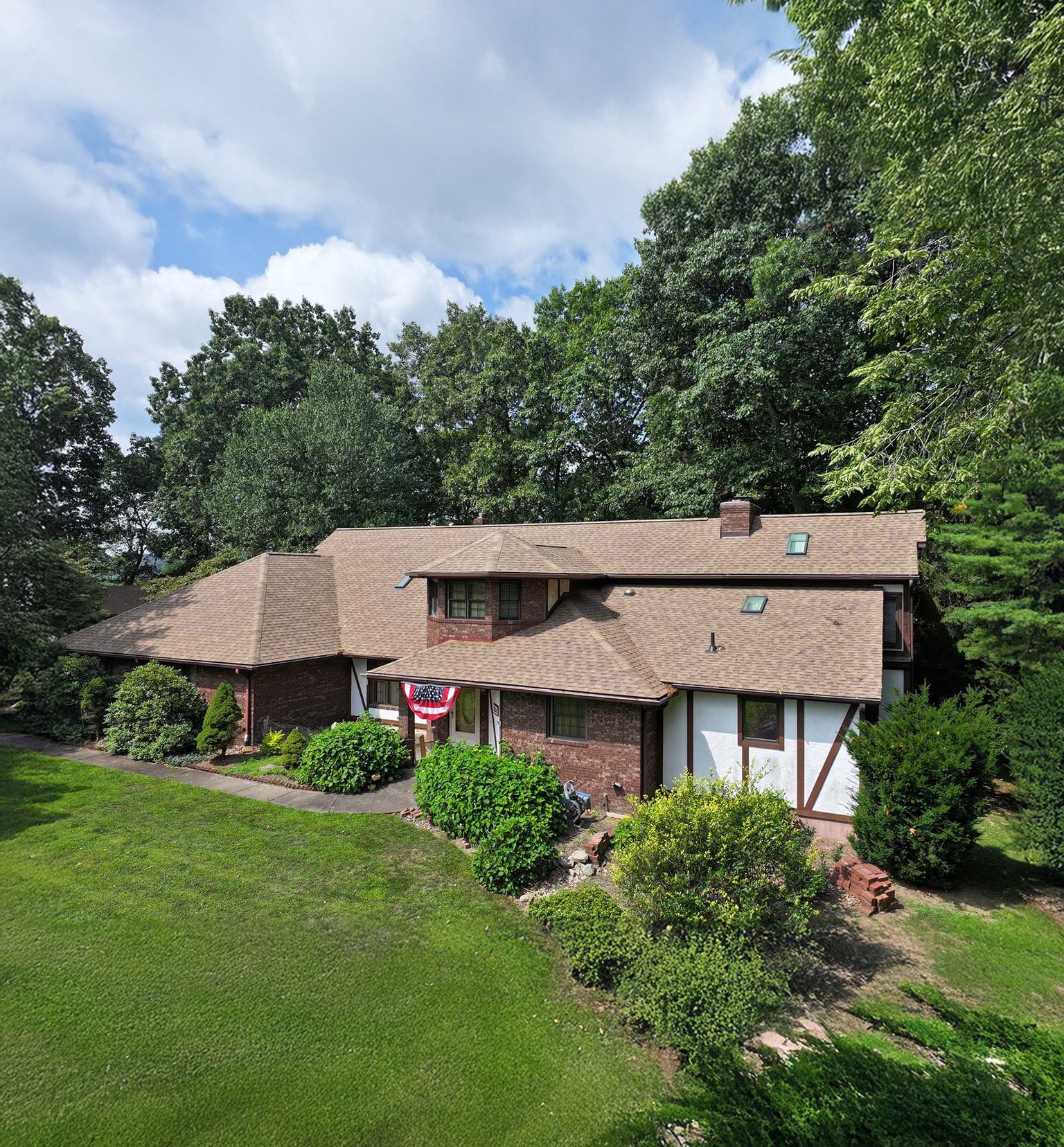 J&J Roofing crew installing a new roof in Northeast Ohio