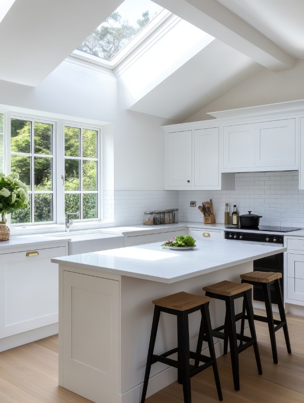 skylight installed on a residential roof